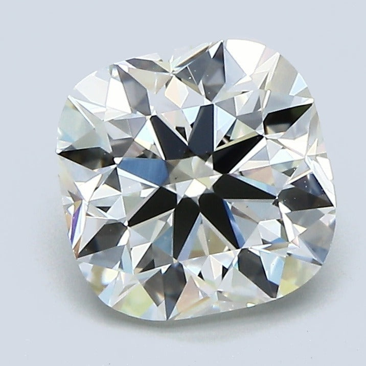 2.35 Carat Cushion Modified Brilliant Diamond, K Color, VS1 Clarity, GIA Certified