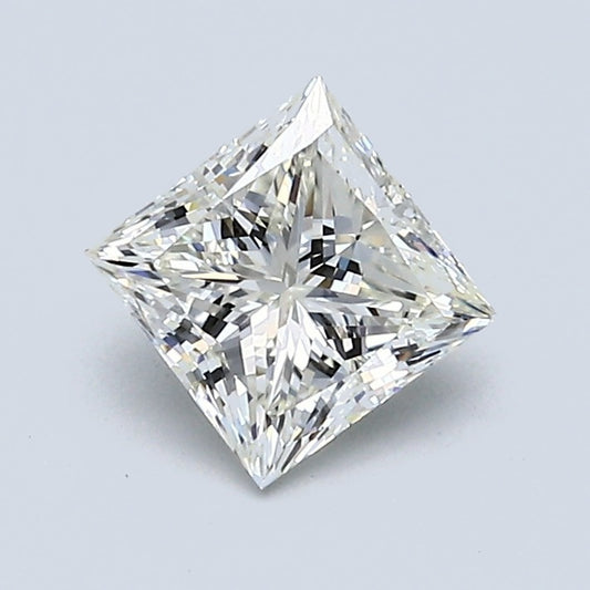 0.97 Carat Princess Diamond, J Color, VS1 Clarity, GIA Certified