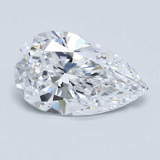 2.15 Carat Pear Diamond, D Color, VS2 Clarity