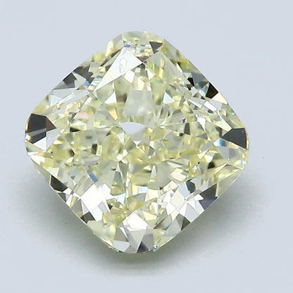 2.21 Carat Cushion Modified Brilliant Fancy Yellow Diamond, VS2 Clarity, GIA Certified