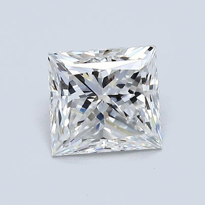 0.96 Carat Princess Diamond, F Color, VS2 Clarity, GIA Certified