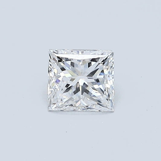 0.50 Carat Princess Diamond, D Color, VS2 Clarity, GIA Certified