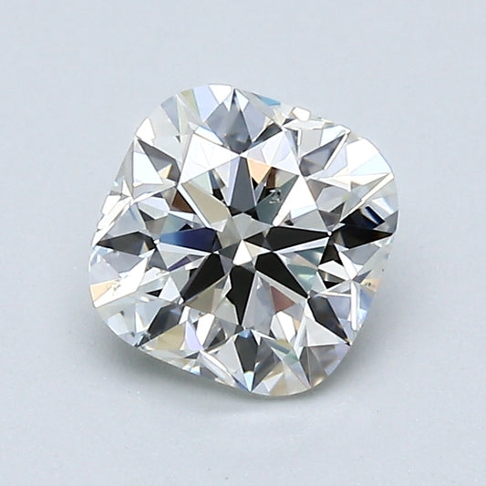 1.05 Carat Cushion Modified Brilliant Diamond, J Color, SI1 Clarity, GIA Certified