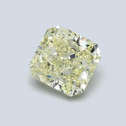 0.84 Carat Radiant Fancy Yellowish Yellow Diamond, VVS1 Clarity, GIA Certified