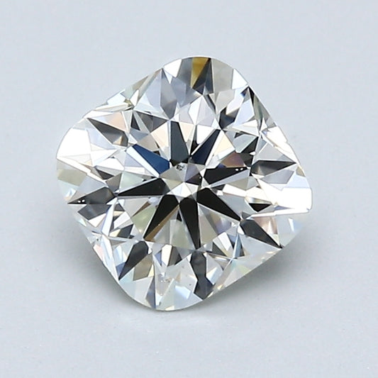1.09 Carat Cushion Modified Brilliant Diamond, J Color, VS2 Clarity, GIA Certified