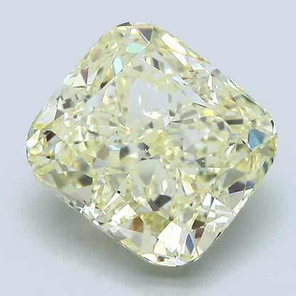 4.01 Carat Cushion Modified Brilliant Fancy Yellow Diamond, VS2 Clarity, GIA Certified