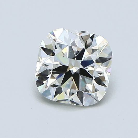 0.91 Carat Cushion Modified Brilliant Diamond, K Color, VS2 Clarity, GIA Certified