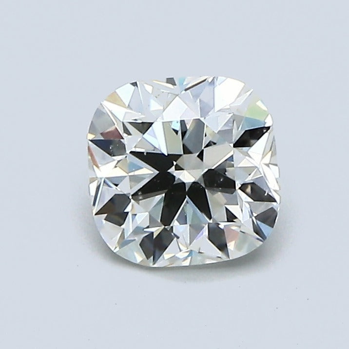 0.91 Carat Cushion Modified Brilliant Diamond, J Color, SI1 Clarity, GIA Certified