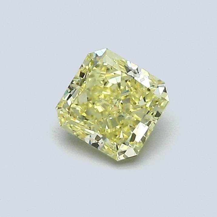 0.60 Carat Radiant Fancy Intense Yellowish Yellow Diamond, VS2 Clarity, GIA Certified