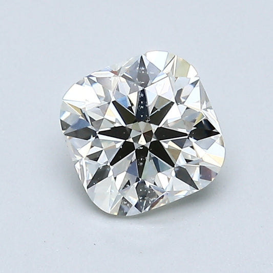1.03 Carat Cushion Modified Brilliant Diamond, K Color, SI2 Clarity, GIA Certified