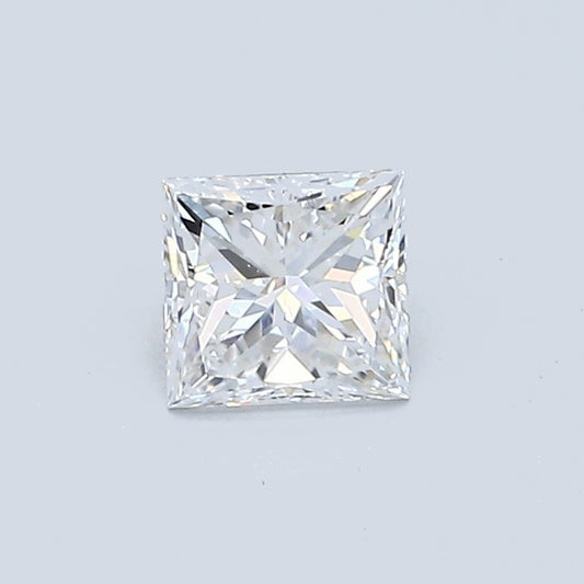 0.50 Carat Princess Diamond, D Color, VS2 Clarity, GIA Certified
