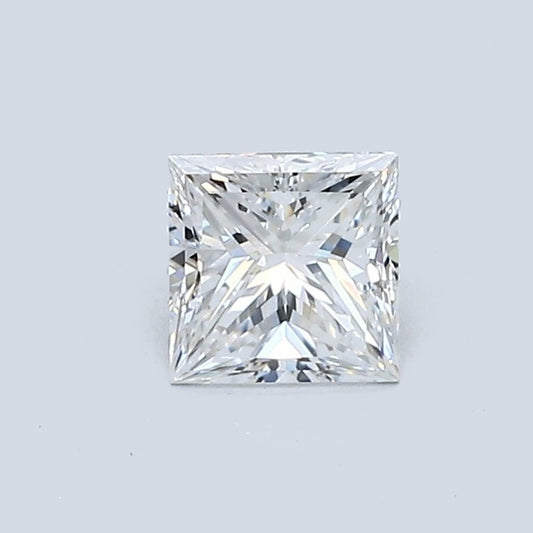 0.59 Carat Princess Diamond, D Color, VS1 Clarity, GIA Certified