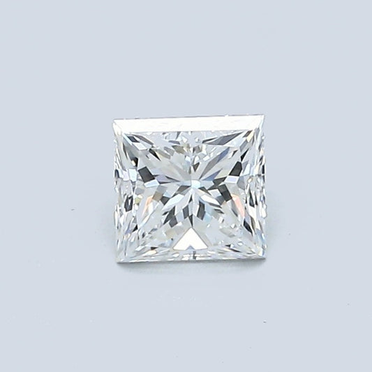 0.52 Carat Princess Diamond, F Color, VVS2 Clarity, GIA Certified