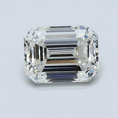 1.03 Carat Emerald Diamond, J Color, VVS2 Clarity, GIA Certified