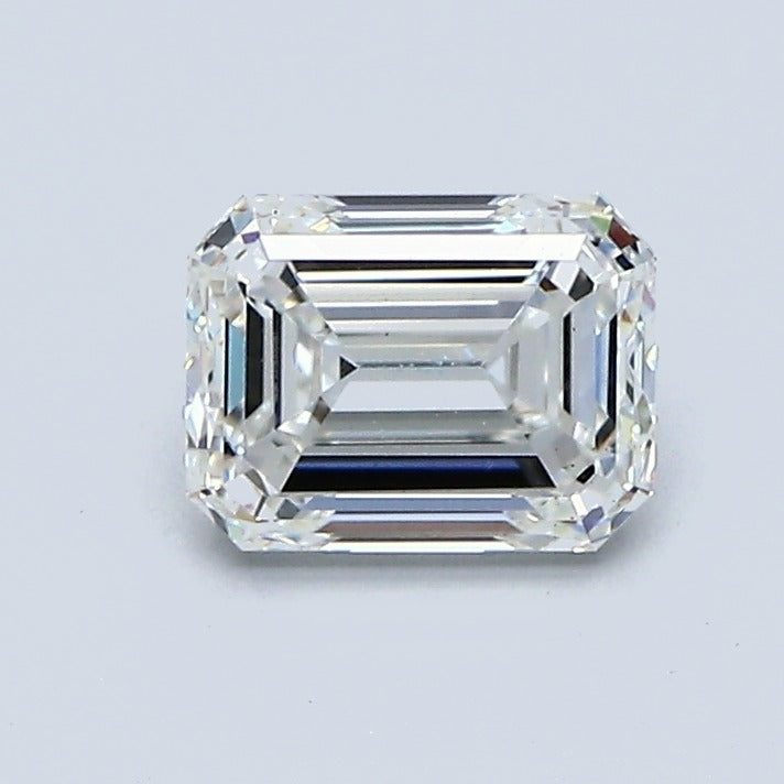 1.00 Carat Emerald Diamond, I Color, VS2 Clarity, GIA Certified