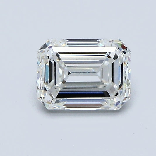 1.00 Carat Emerald Diamond, I Color, VS2 Clarity, GIA Certified