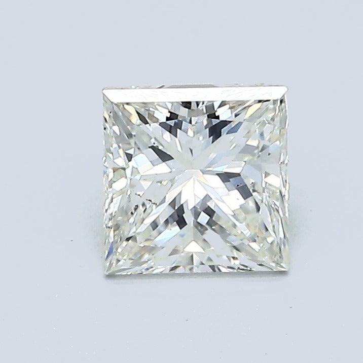 1.00 Carat Princess Diamond, J Color, SI1 Clarity, GIA Certified