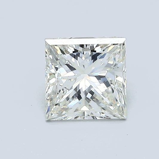 1.00 Carat Princess Diamond, J Color, SI1 Clarity, GIA Certified