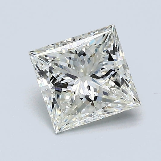 0.98 Carat Princess Diamond, J Color, VS2 Clarity, GIA Certified